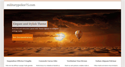 Desktop Screenshot of militarypolice75.com